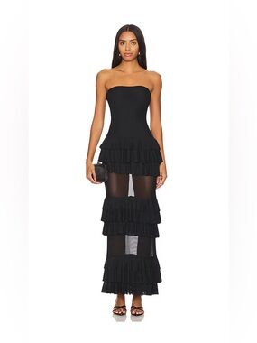 darcey ruched mini dress superdown Darcey Ruched Mini Dress in Black